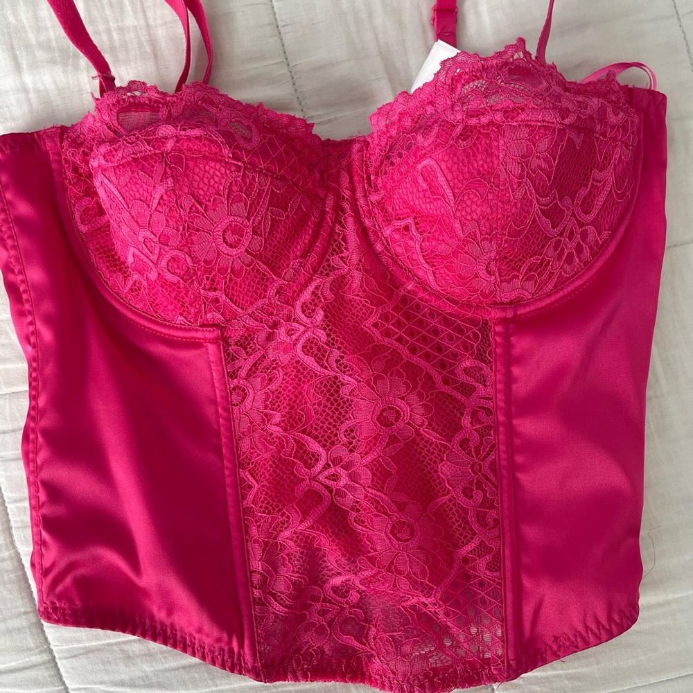 Sincerely Jules Pink Lace Corset